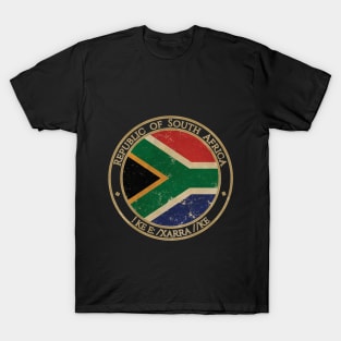 Vintage Republic of South Africa African Flag T-Shirt